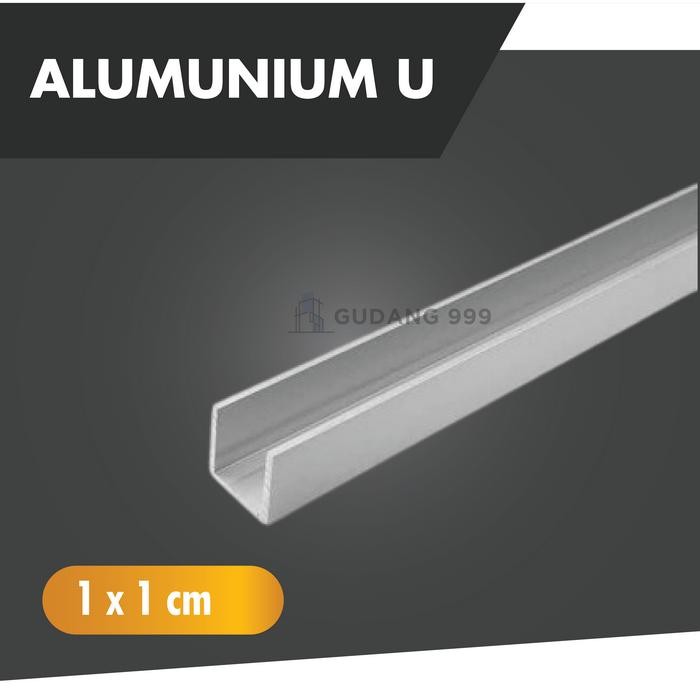 Pilihan- Alumunium U / Lis U 1X1 / Lis U Alumunium / Tali Air Grc / Woodplank