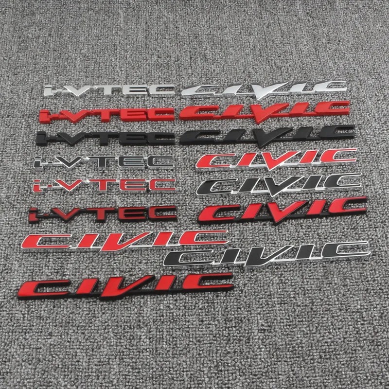 IMPORT 1X 3D VTEC iVTEC Metal Emblem Badge Decals Car Sticker for Honda cb400 i-VTEC vfr800 cb750