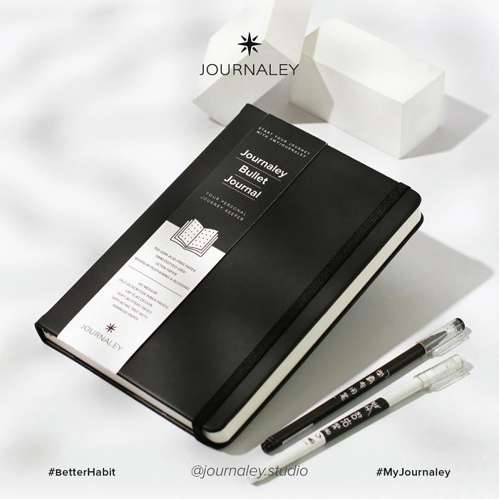 

OJ Journaley Bullet Journal Notebook Planner A5 150 gsm Onyx Night