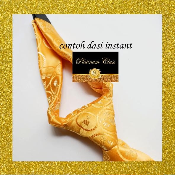 TERLARIS dasi imlek cheongsam gold golden coin pria set pocket square instant READY STOCK