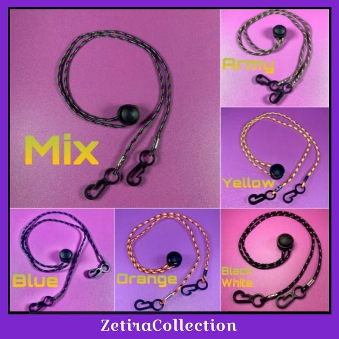 

New Tali Pengait Gantungan Masker Lanyard Mask Strap String Colors 62cm