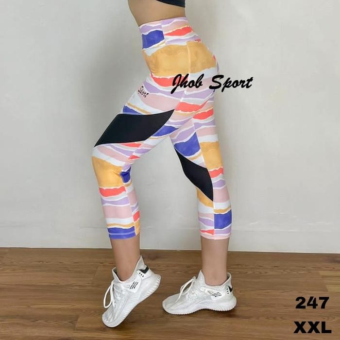 Pilihan- Legging Jumbo Sport/Celana Legging Senam Wanita/Legging Pendek 7/8 Kombinasi