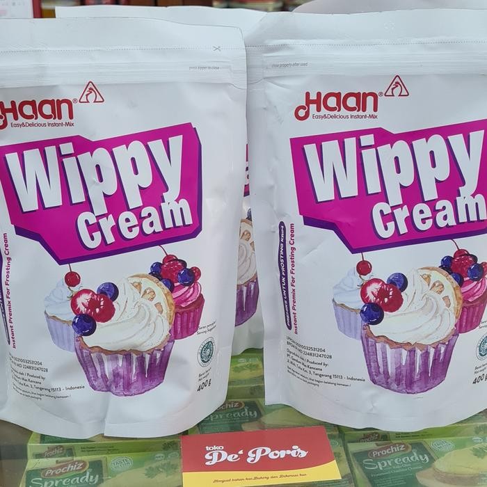 

Stok Baru Haan Wippy Cream 200gr Whipping cream bubuk instant