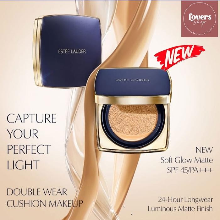 Pilihan- Estee Lauder Double Wear Solf Glow Matte Cushion Makeup Spf 45/Pa+++ / Cushion Estee