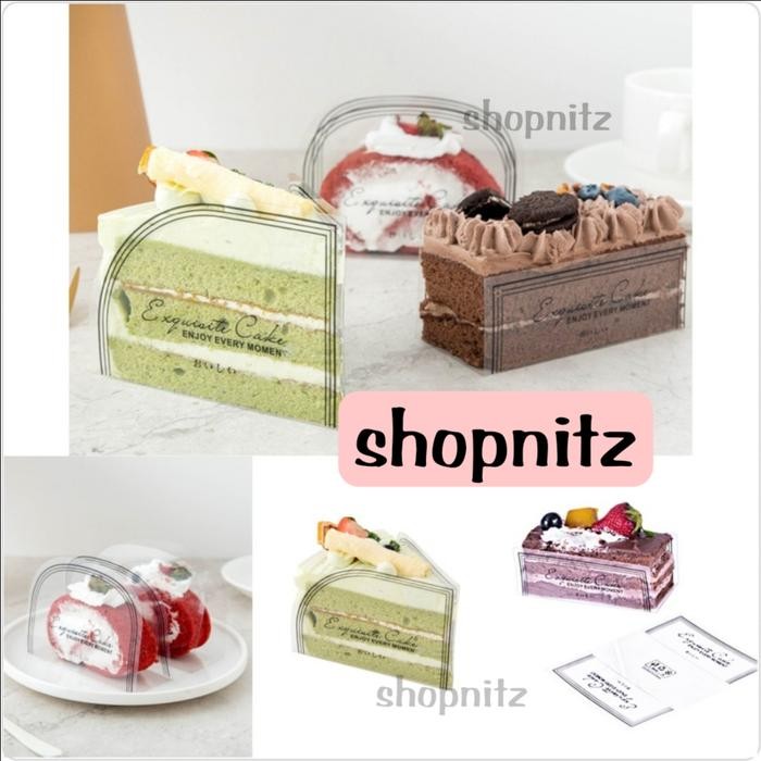Mika Slice Cake Slice Cake Box Tatakan Kue Potong Panjang Segitiga