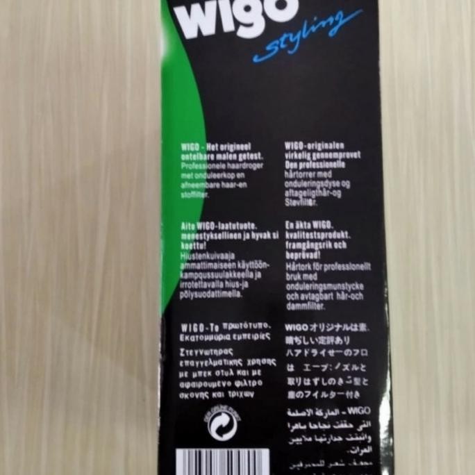 Wigo Hair Dryer Taifun 1100 Hijau Styling Pengering Rambut