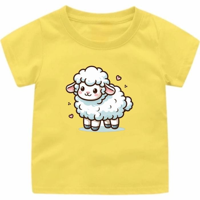 Piero Kidswear - Baju Kaos Anak Cewek Cowok Domba Kambing Ukuran Anak Sampai Dewasa Bahan Cotton