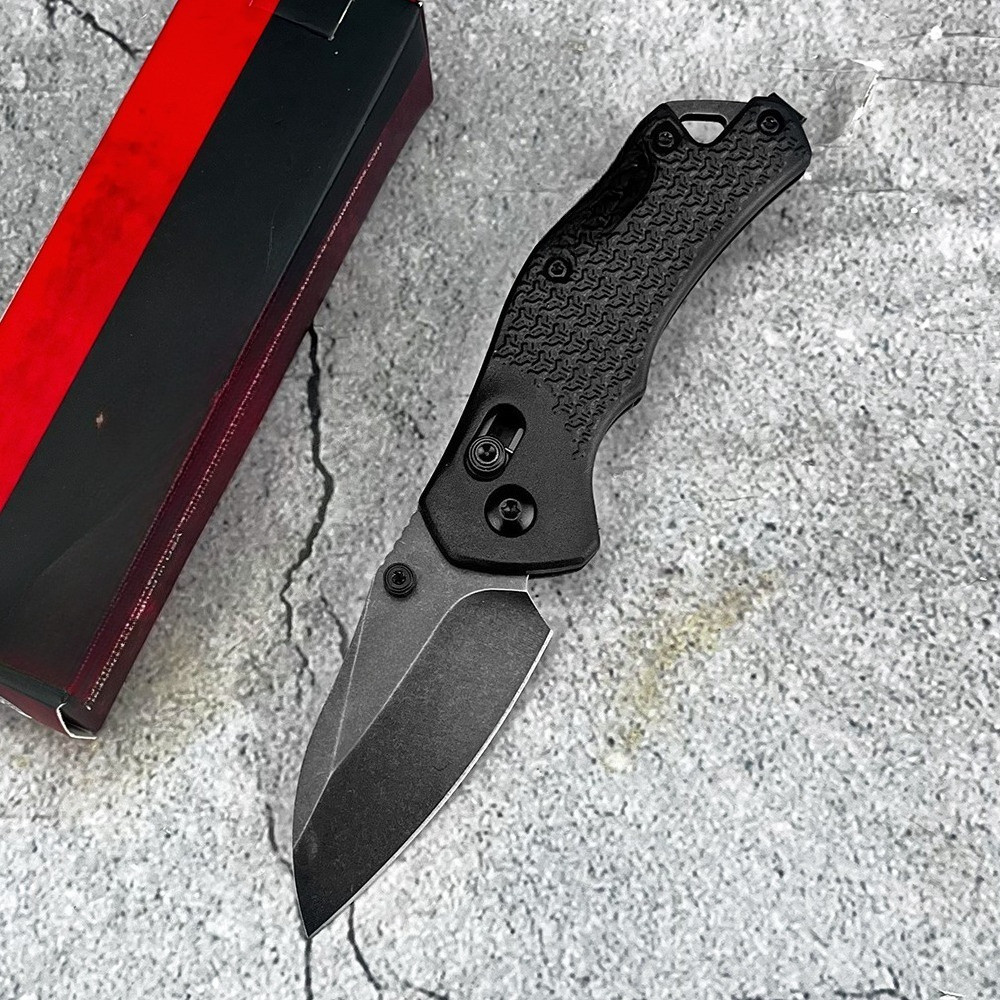 KS 8337 Craze Multi-Function Folding Knife 2.35" BlackWash 8Cr13Mov Reverse Tanto Blade Nylon Fiber