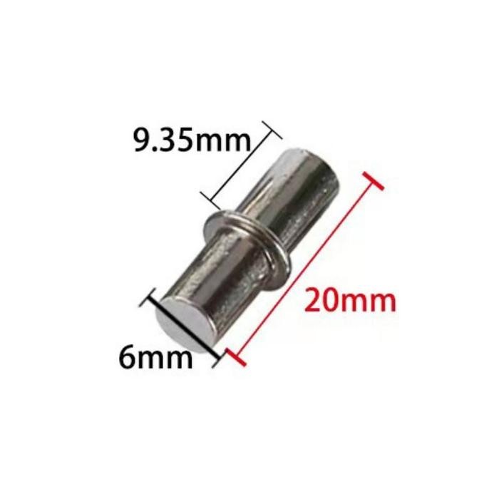 100pcs Ambalan Duplo Besi Penyangga Ambalan Penyangga Rak Tahanan Rak