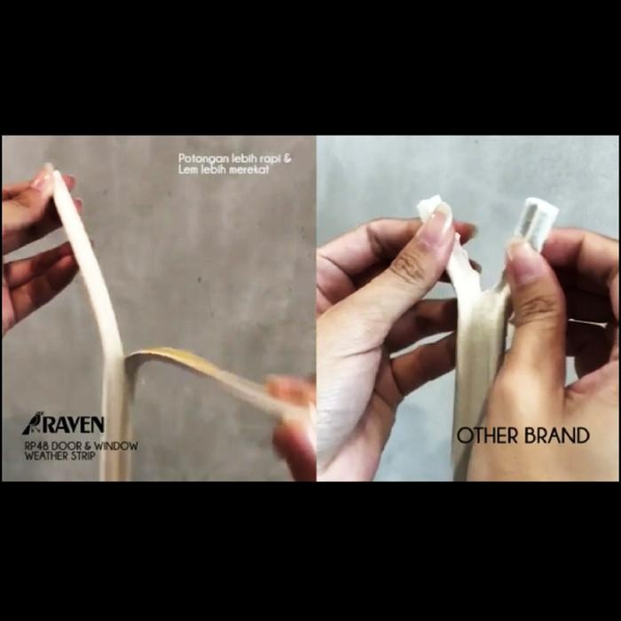 Raven Door & Window Seal Rp48 Brown 20 Meter Seal Pintu Jendela