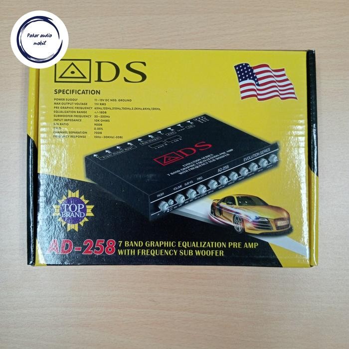 Ready pre amp parametrik equalizer ads ad 258 / PREAMP ADS-AD258 / ADS AD258