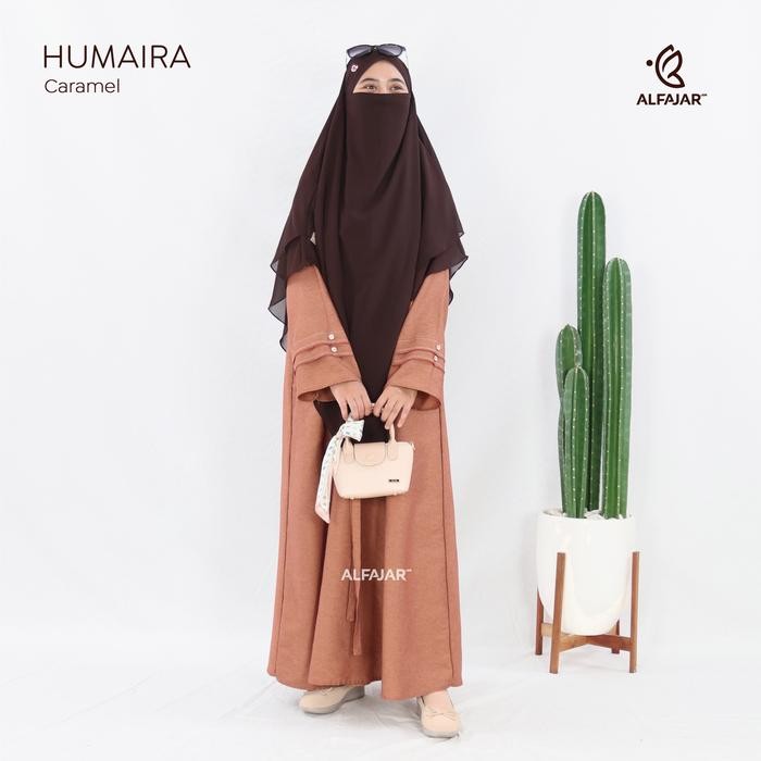 Alfajar - Abaya Gamis Syari HUMAIRA Bahan Katun Madina Fodu / Abaya Umroh / Abaya lebaran