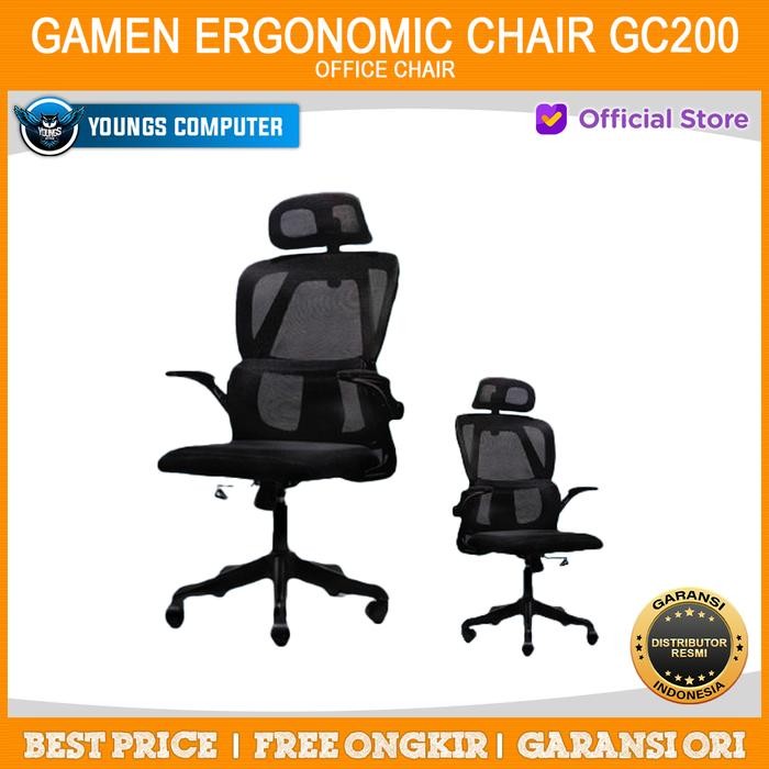 Ready GAMEN GC200 - Office Chair Ergonomic Premium Quality 3D Lumba Support