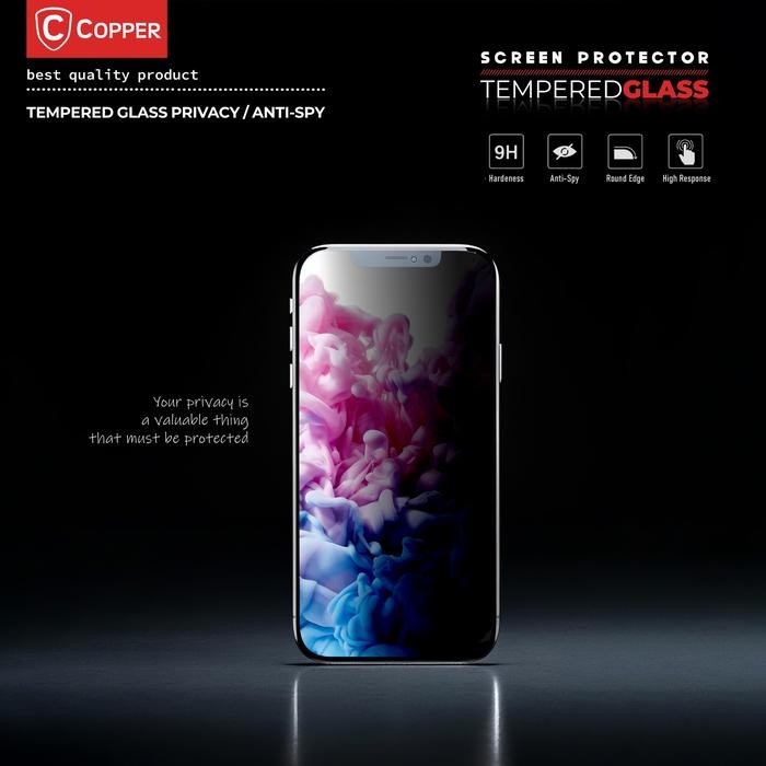 Samsung A52 - COPPER Tempered Glass PRIVACY ANTI SPY