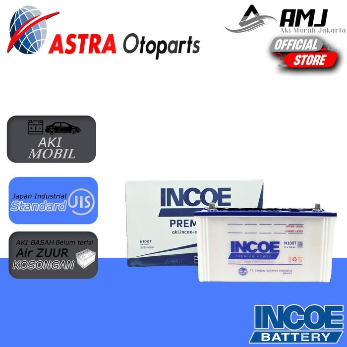 Ready Incoe Premium Astra Aki Deep Cycle Solar Panel / UPS / LPU N100T - 100Ah Aki Basah