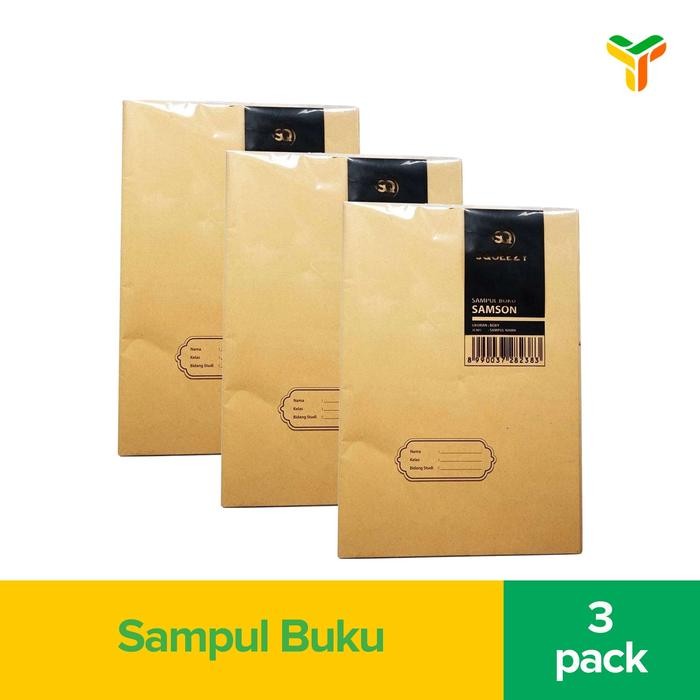 

3Pcs Squeezy Sampul Buku Kraf Boxy Polos 20 Pcs