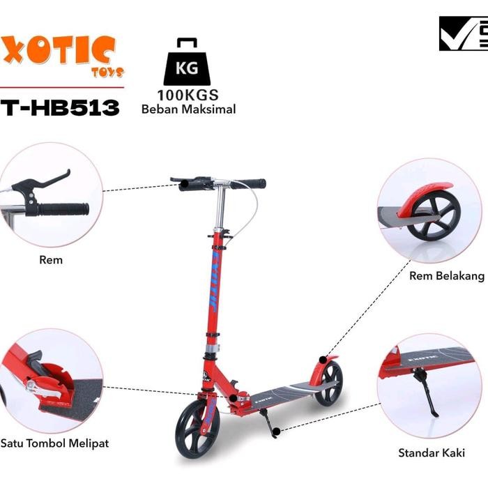 SCOOTER SKUTER ANAK RODA 2 OTOPED EXOTIC HB513 BISA DEWASA