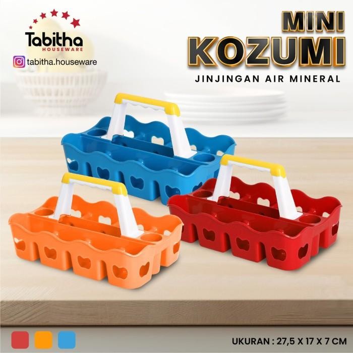 Keranjang Air Minum Jinjing Rak Tempat Penyimpanan Aqua Gelas Serbaguna