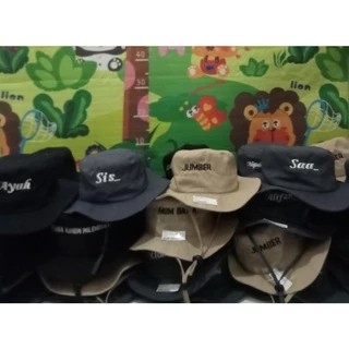 Topi Gunung Pria Wanita Rimba Eiger Original 100% Royal Drill Bisa Bordir Nama