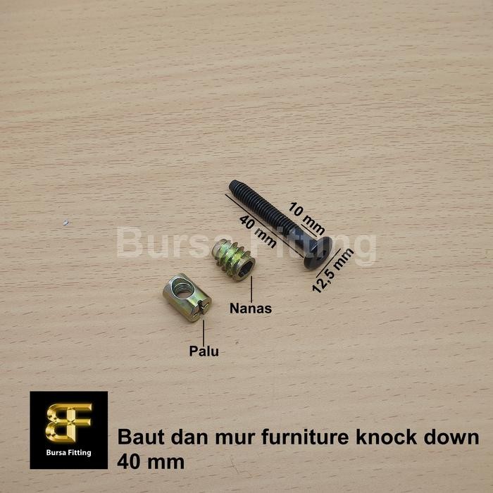 Baut furniture knock down M6 x 4 cm & mur / mur baut mebel knock down
