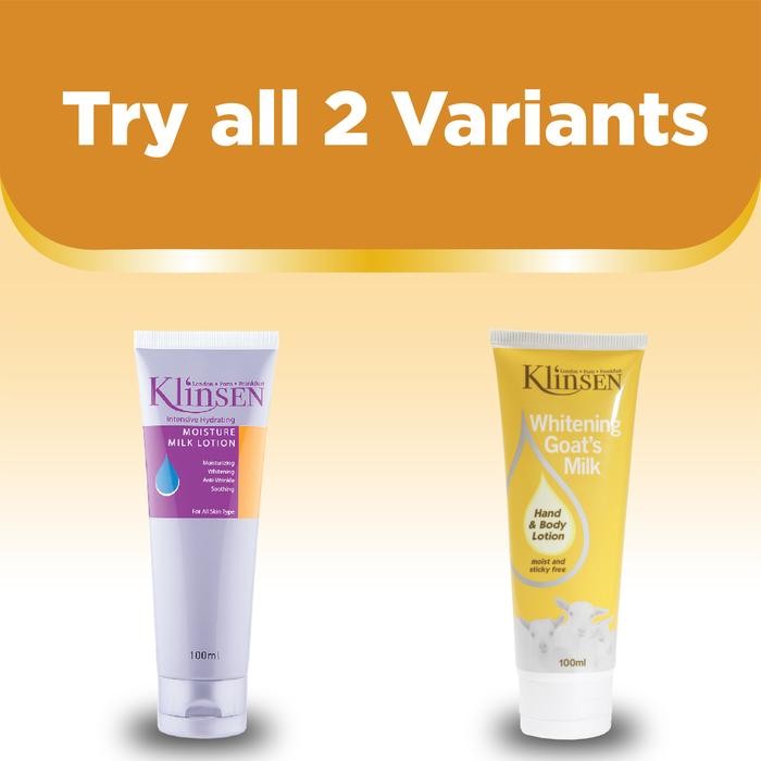 wcme- Klinsen Hand & Body Lotion Whitening Goat Milk 100 Ml