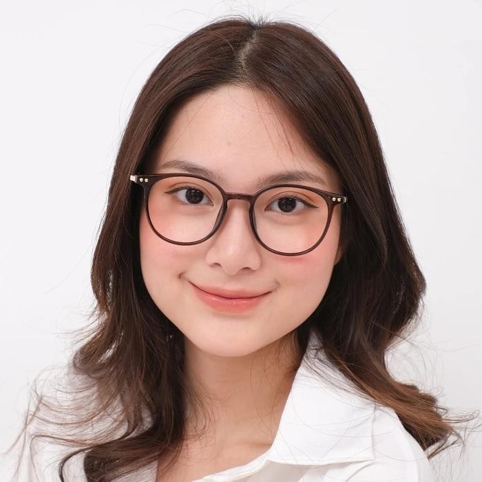 Promo Kacamata Paket Frame Oval Bahan Plastik Lentur Dan Ringan Kombinasi Plastik Dan Besi Unisex