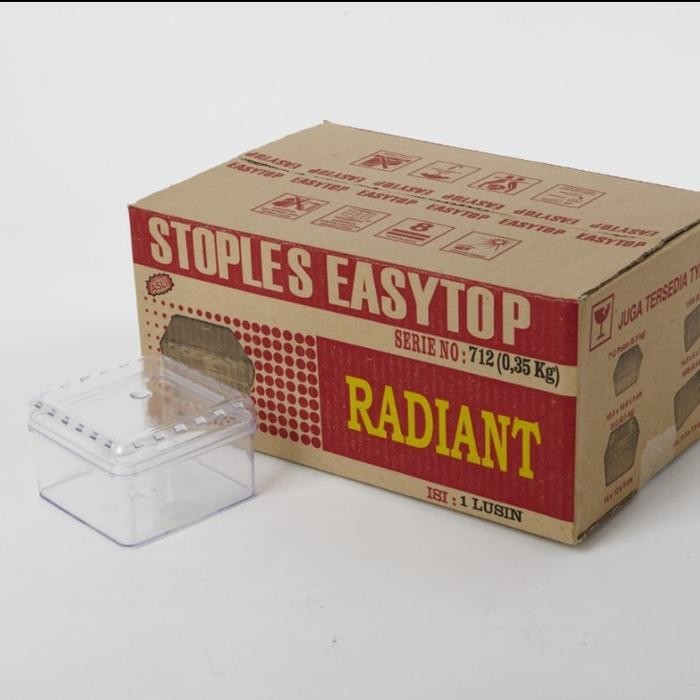 2i2a- Toples Kue Kering Kotak Plastik Mika Dessert Box Easytop 712 Bukan 112