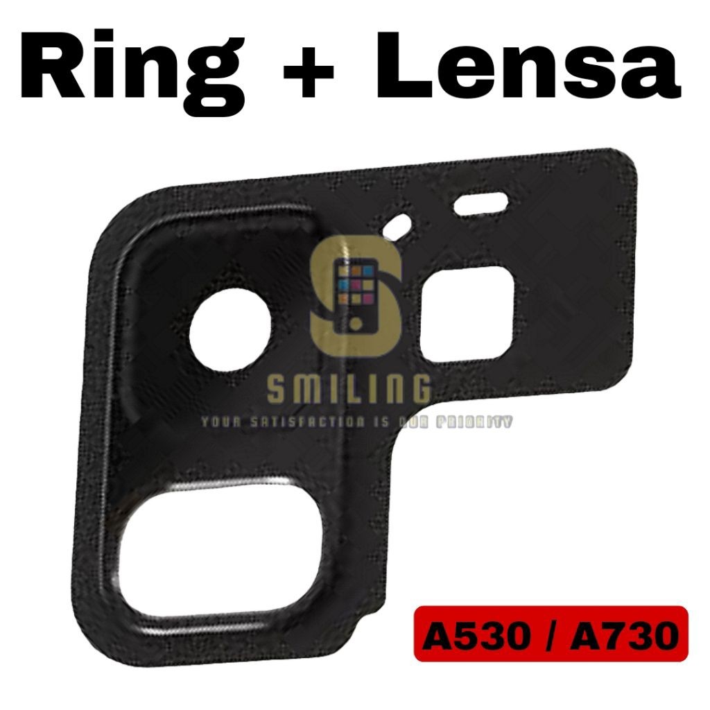 RING LENSA KAMERA CAMERA SAMSUNG A8 A530 / A8 PLUS A8+ A730 KACA KAMERA BELAKANG + FRAME NEW