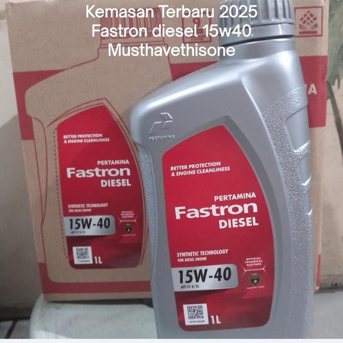temg- Fastron Diesel 15W40 Pertamina 1L Kemasan Baru Ori