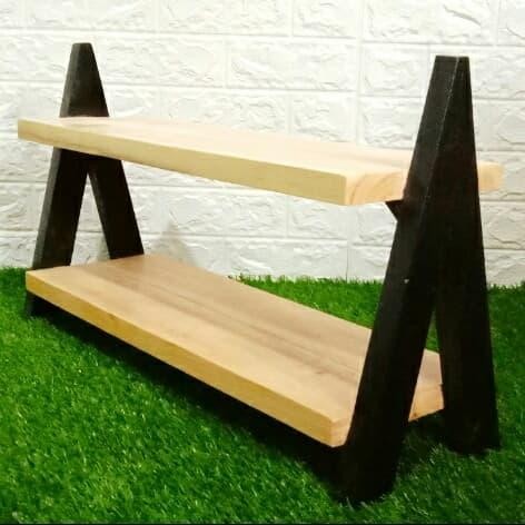 ORIGINAL Rak Sepatu Kayu - Rak Kayu Custom - Rak Multiguna - Rak POT READY STOCK