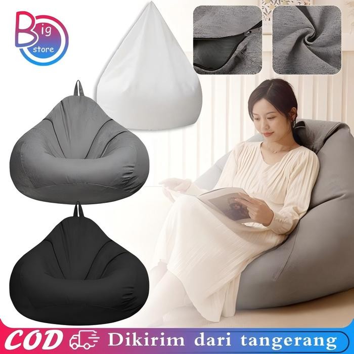 Cover Sofa Bean Bag 100x120cm Sarung Bean Bag Bean Bag Cover Only Beanbag Cover Bag Jumbo Beanbag