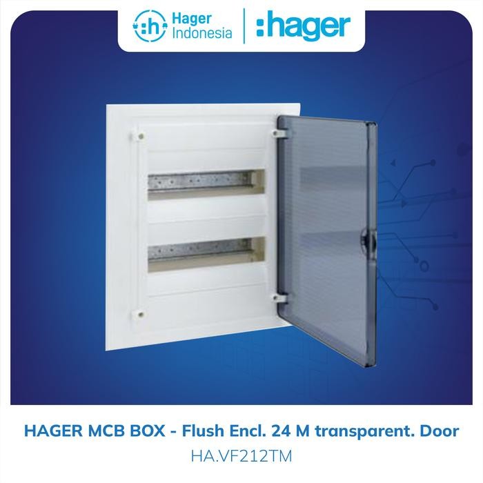 Hager Box MCB 24 Group Inbow Transparant - VF212TM