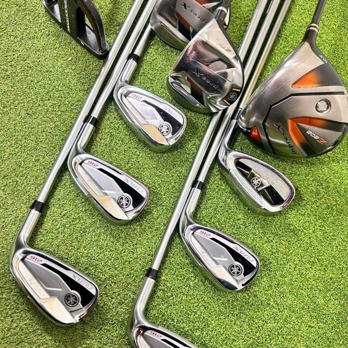 stick golf yamaha rmx 216 shaft graphite flek reguler fullset bag golf original - set stick golf man