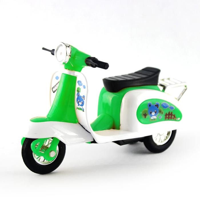 Diecast Miniatur Motor Classic Pull back