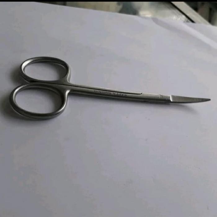 fkqp- Gunting Jaringan Kecil Gunting Iris Tajam Tajam Bengkok Lengkung