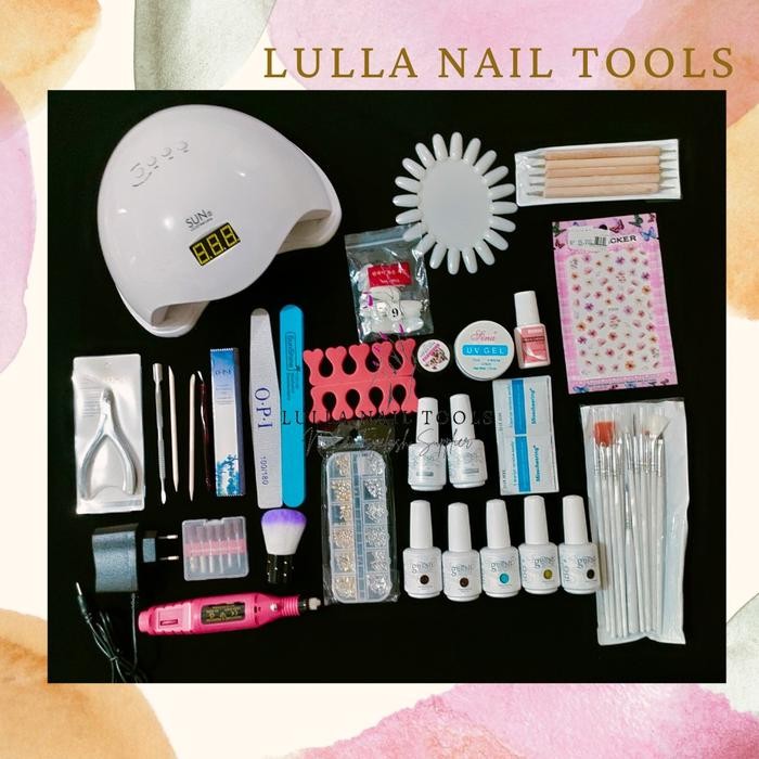 PAKET USAHA NAIL LENGKAP PREMIUM MODEL 13/PAKET NAIL GEL /PAKET NAIL ART LENGKAP