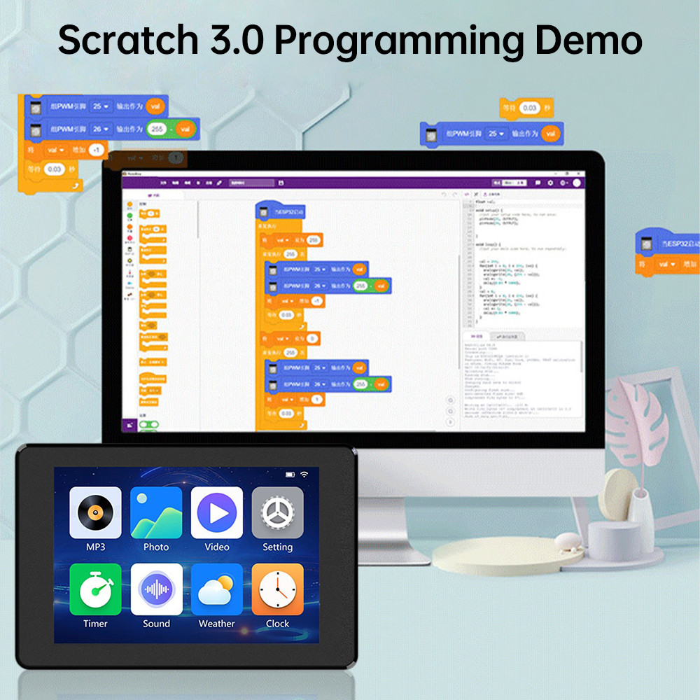 PROMO ESP32-S3 WIFI Bluetooth Development Board 3.5-inch TFT Capacitive Touch Screen Module Integrat