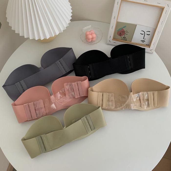 Bra Kemben Busa Tebal Lembut Bh Wanita Dewasa Remaja Seamless Motif Polos Nyaman 144