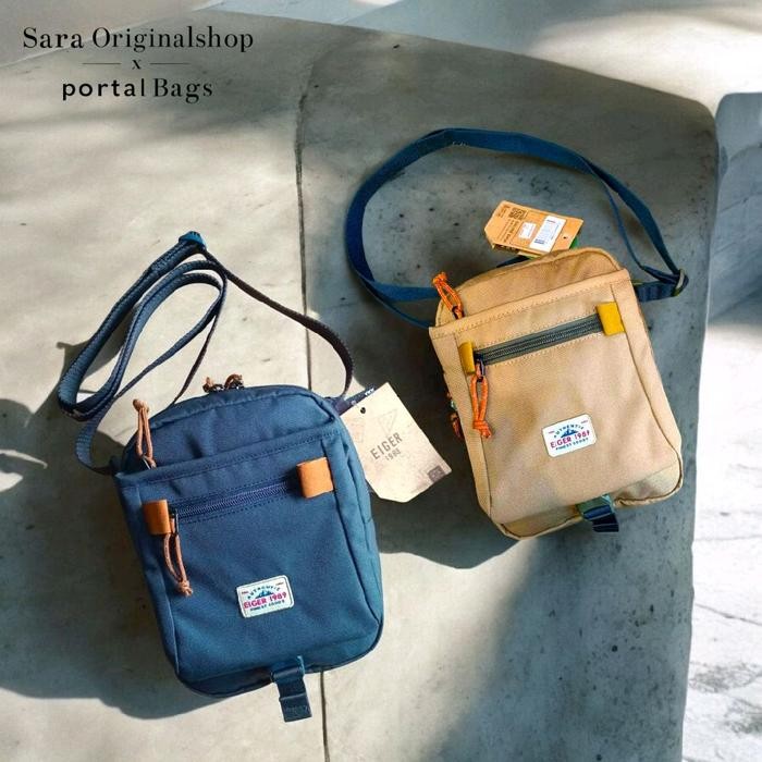 Eiger PORTEGE VERTICAL POUCH 1A BAG Waistbag Tas Selempang Pria Original