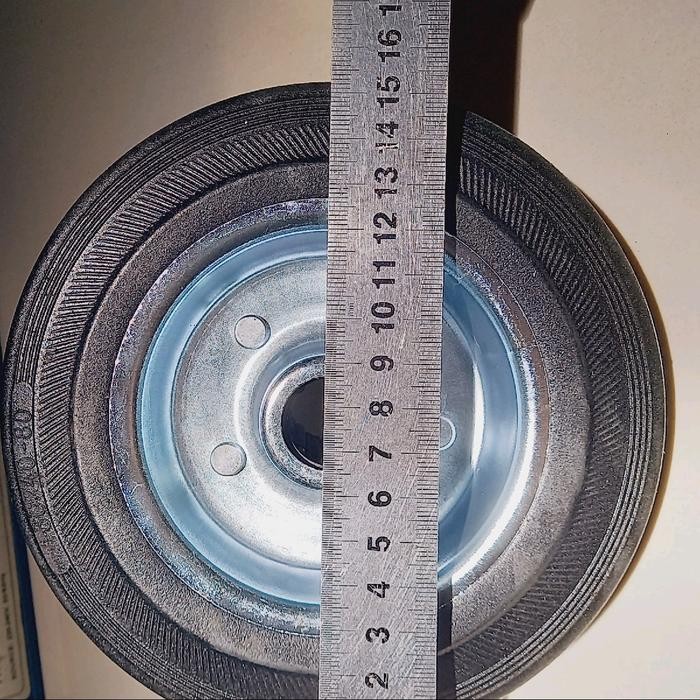 TokoBSA- Roda Troli Lori 6 Inchi / Sekitar 15 Cm, As Ukuran 2 Cm