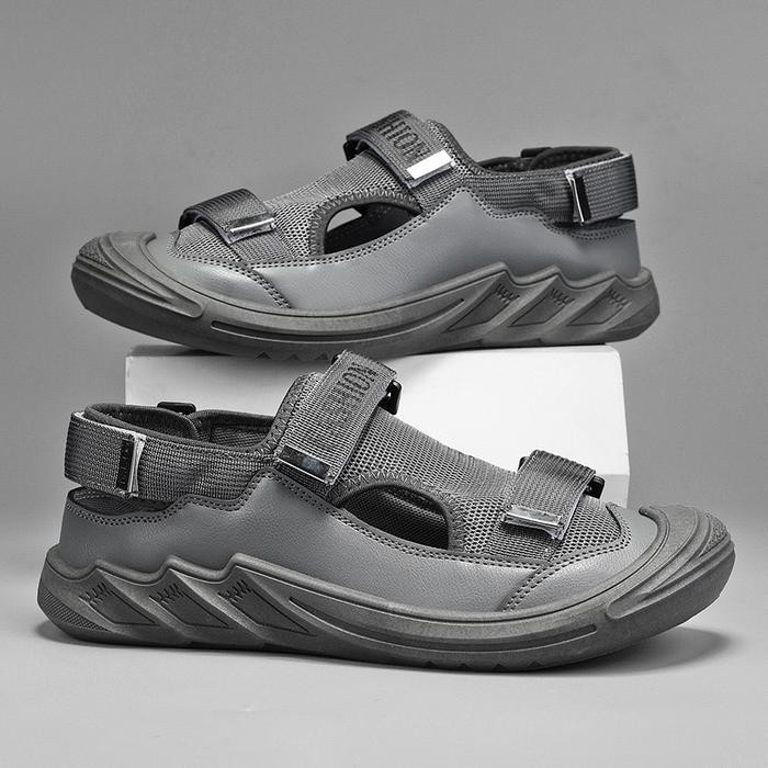 rwci- Fed Sandal Pria Okayama Grey Anti Licin Dan Berventilasi Sendal Santai Outdoor Hiking