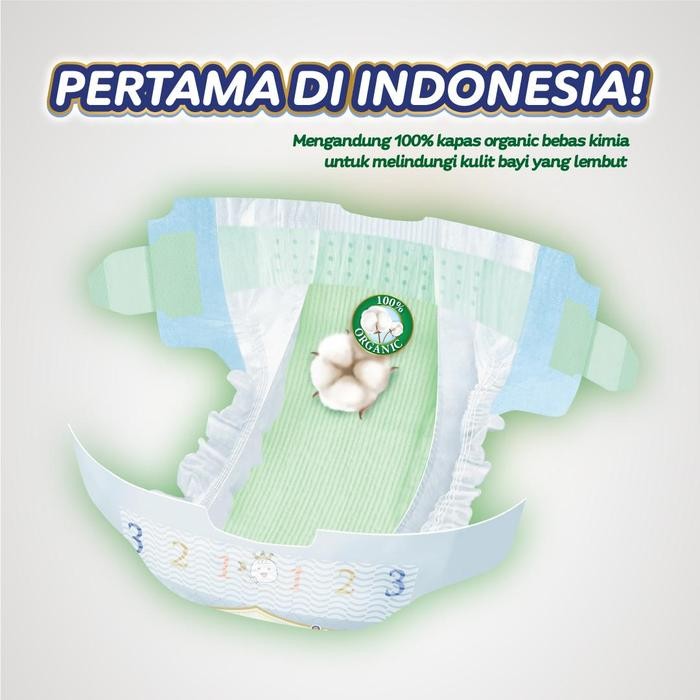 l1wc- [Gratis Baju Pokojang] Mamypoko Royal Soft Organic Perekat M 72 - 2 Pack