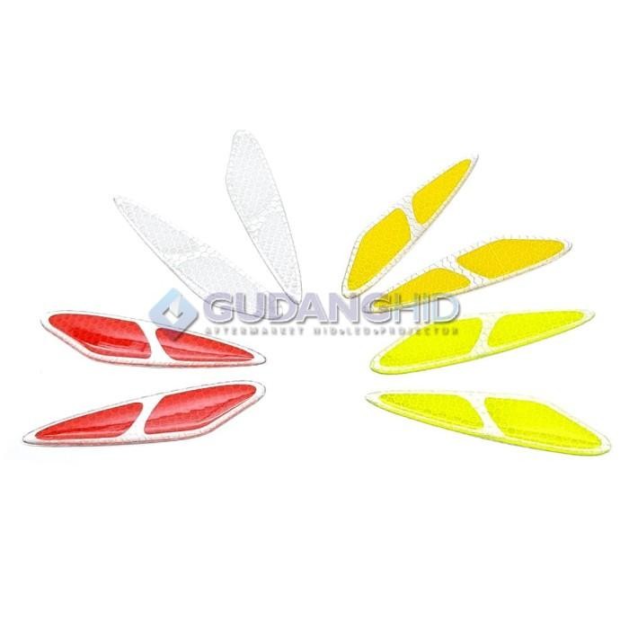 STICKER MATA KUCING STIKER DECAL SAFETY WARNING REFLECTIVE SCOTCHLITE MOBIL TRUK TRUK