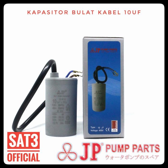 JP kapasitor bulat / kabel pompa air 10uf