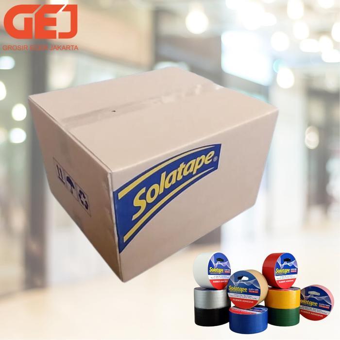 (KHUSUS /) LAKBAN KAIN CLOTH TAPE WARNA 1 DUS ISI 60 ROLL
