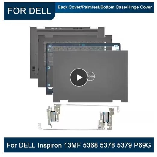 Casing Laptop NEW Touch s Case LCD Back Cover Front Bezel Hinges Palmrest Bottom Case For DELL Inspi