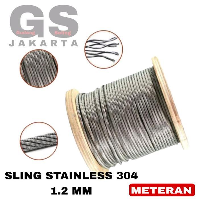 kawat seling stainless 1.2mm / kawat sling stainless 1.2mm