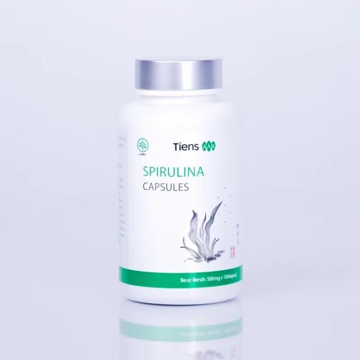 SUPERFOOD - TIENS SPIRULINA CAPSULES - MEMBANTU MEMELIHARA ASUPAN NUTRISI, KAPSUL AMBEIEN HERBAL