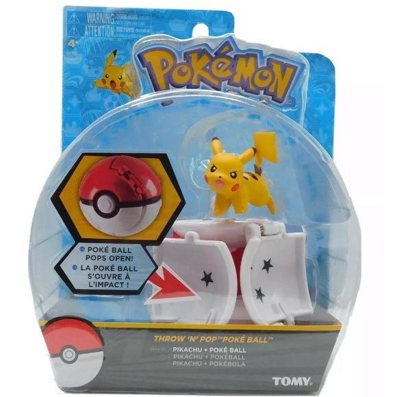 Tomy Pokemon Throw N Pop PIKACHU + POKE BALL