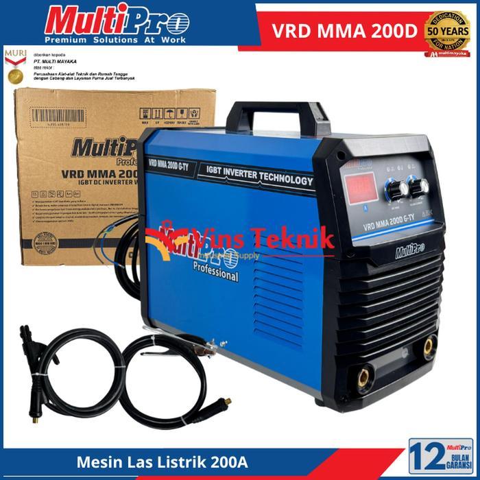 MULTIPRO MMA 200 D-TY Mesin Las Listrik Inverter Travo Las Trafo Las 200A VRD MMA IGBT MMA200D-TY